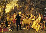 Famous Gathering Paintings - A Festive Gathering